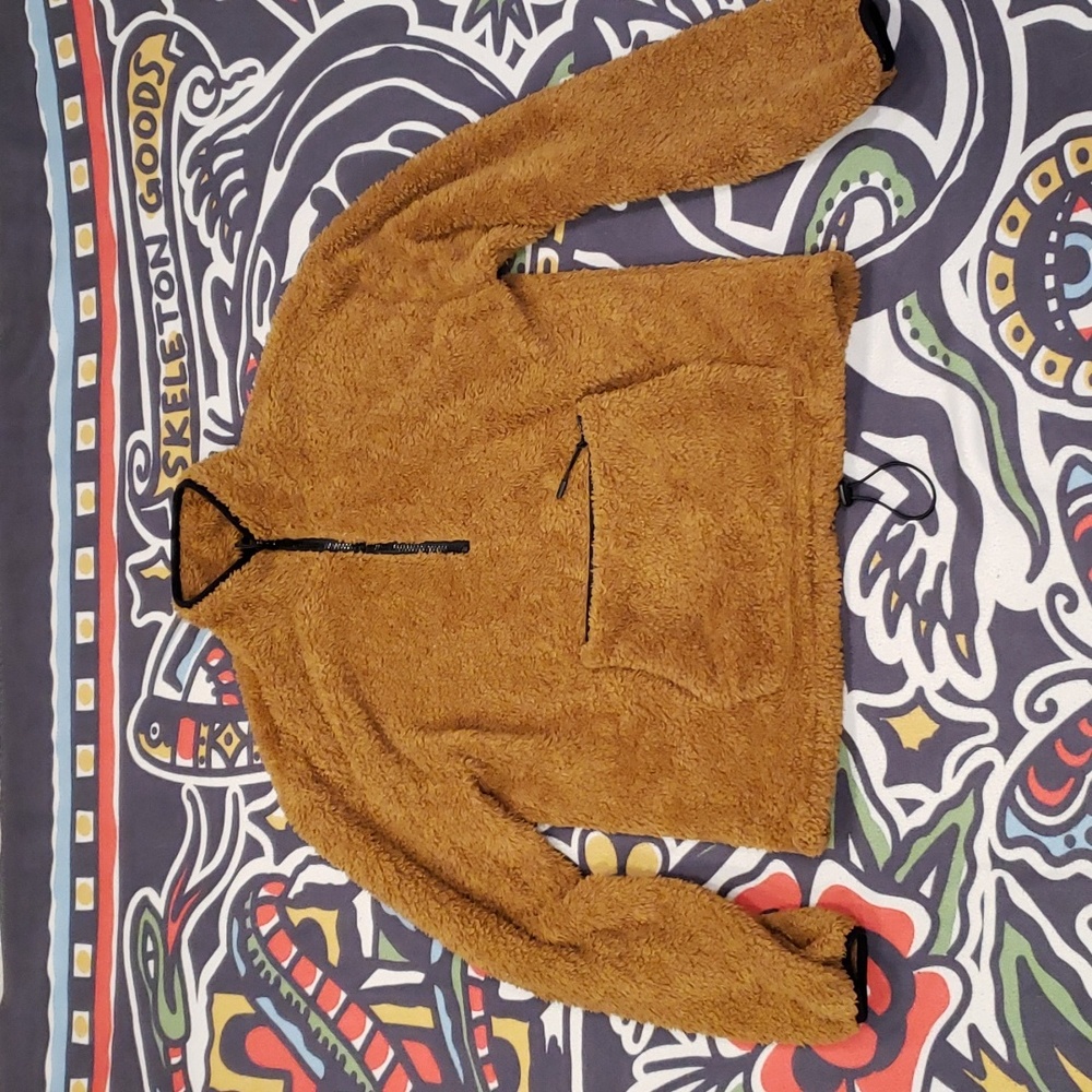 Fleece half-zip sweater